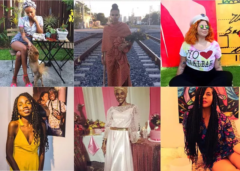 Image: Clockwise from top left: Aja Butler-Burns, Jessica Freites, Sisther Pravia, Jacque Palmer, Carolyn Desert, and Jenn La Reine