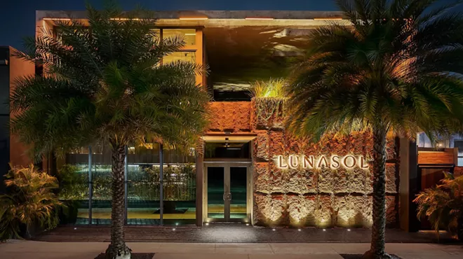 The exterior of LunaSol in Wynwood