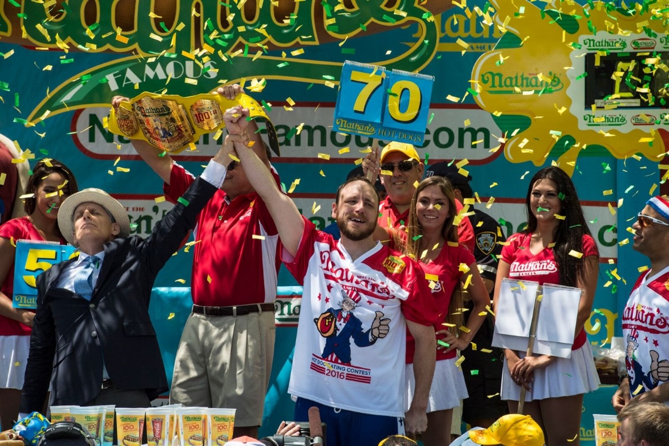 Joey Chestnut is the number one eater.