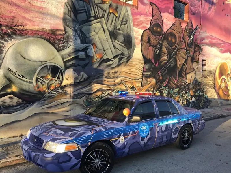 Image: Miami Police's Wynwood graffiti car