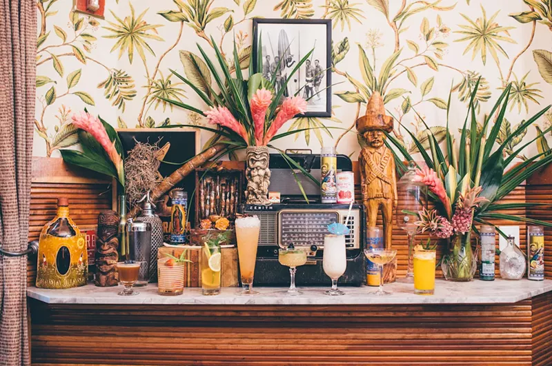 Image: a bar with objects