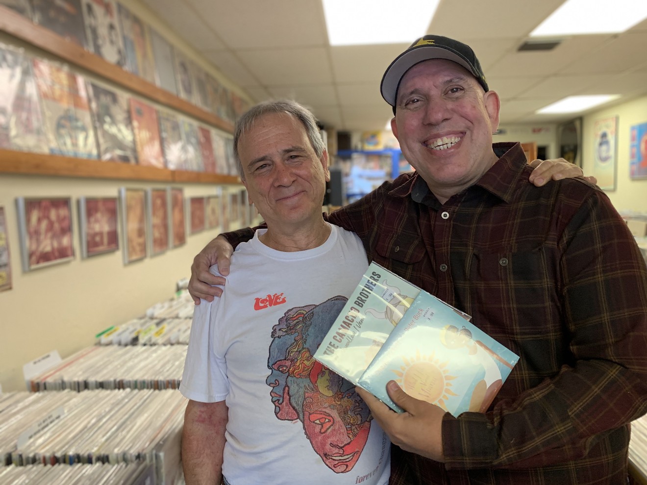 Childhood friends Evan Chern, owner, and Richard Ulloa, founder, of Yesterday & Today Records.