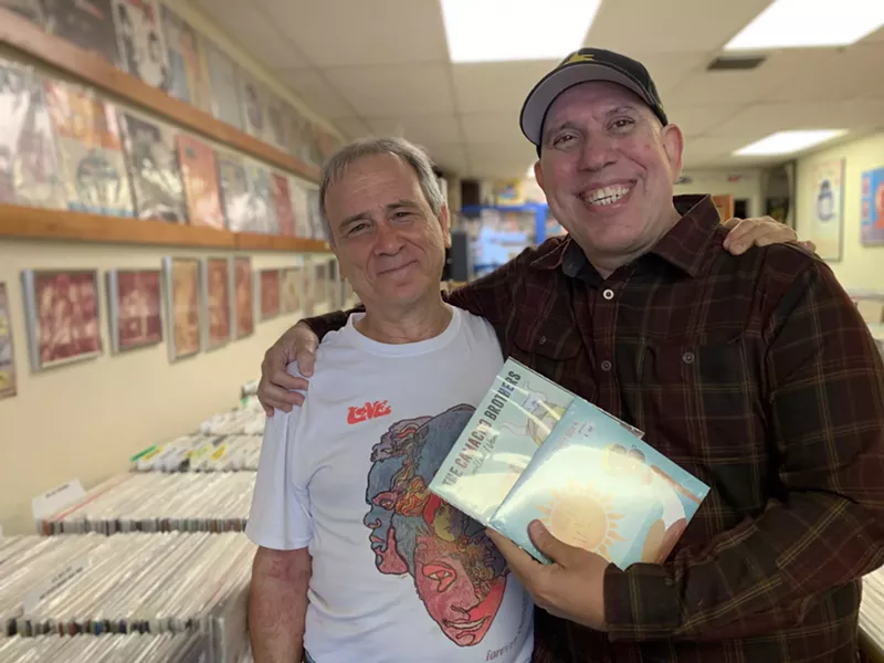 Image: Childhood friends Evan Chern, owner, and Richard Ulloa, founder, of Yesterday & Today Records.