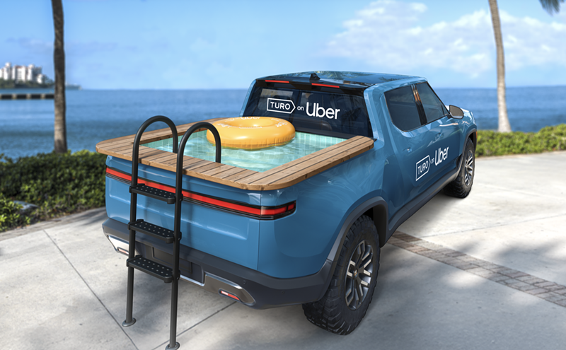 Image: You Can Rent a Pool Truck from Uber During Labor Day Weekend, Because Miami