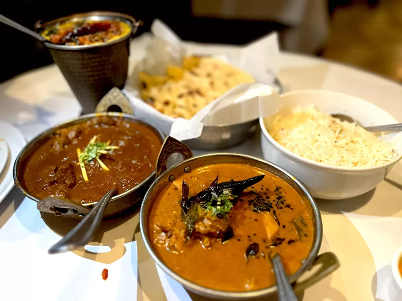 Image: Standout dishes include the Zaika malabari chicken in coconut sauce and lamb roganjosh in a tomato base infused with ginger.