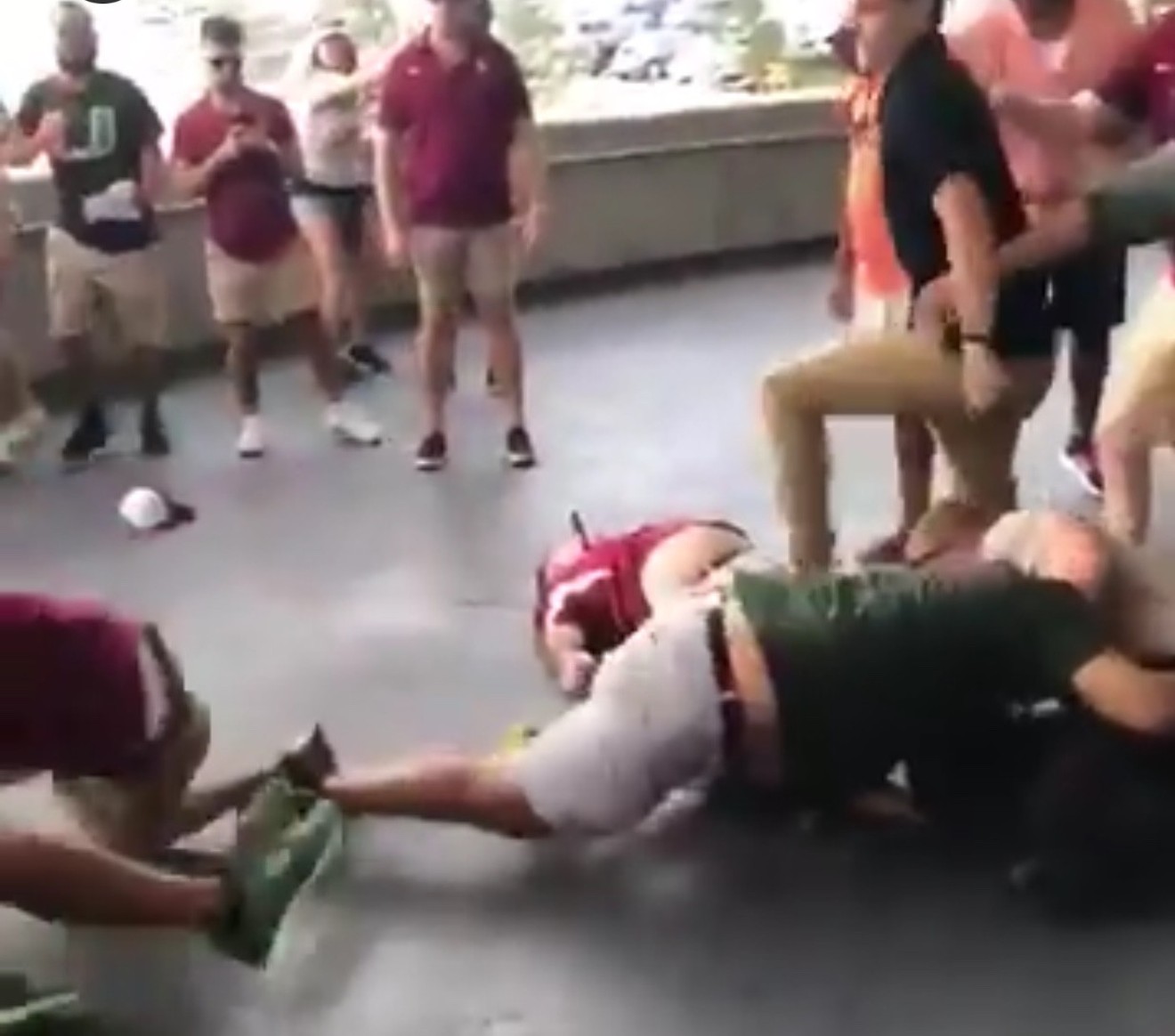 College football fan brawls were in postseason form at FSU-Miami this year.