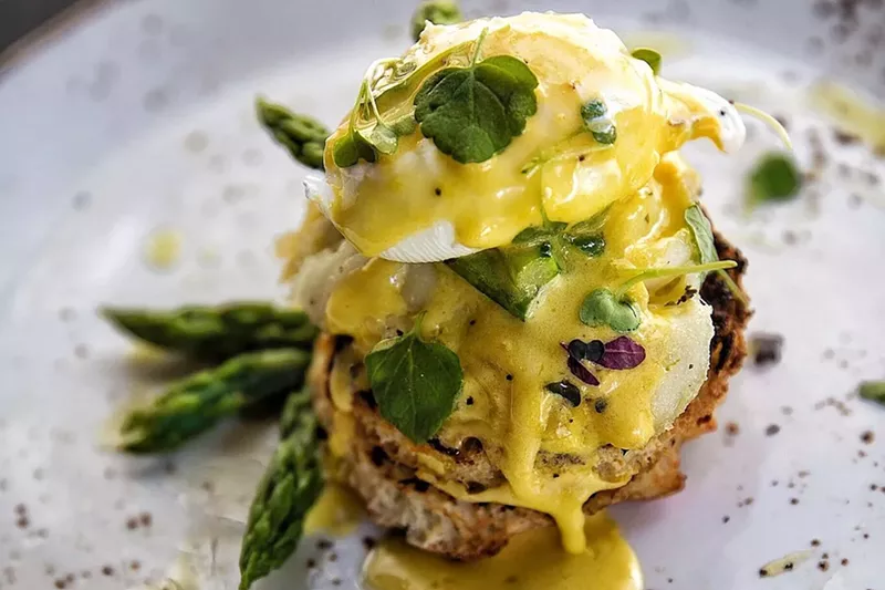 Image: Sea bass Benedict