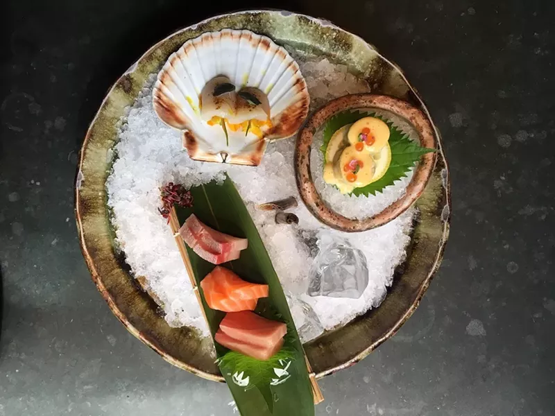 Image: Expect to find creative sushi and sashimi like this Roka London dish when Etaru opens in Hallandale Beach later this year.